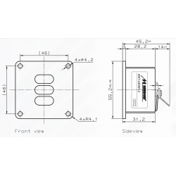 Mundorf AMTU40W1.2 Głośnik wstęgowy 55x55mm 4 ohm